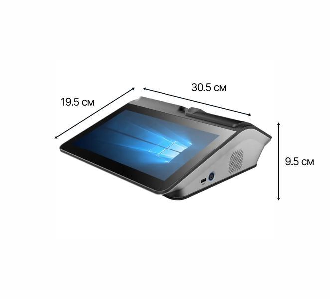 Бюджетний сенсорний ПОС термінал POS Vector Harper 11.6" 2-в-1 на Windows із вбудованим принтером чеків TD-8470501000-8-128 фото
