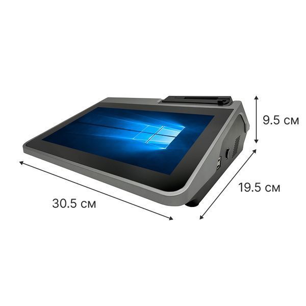 Бюджетний сенсорний ПОС термінал POS Vector Harper 11.6" 2-в-1 на Windows із вбудованим принтером чеків TD-8470501000-8-128 фото