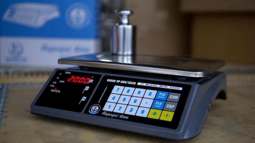 Ваги торговельні електронні VAGAR VP-N (6/15 LED), без стійки VP-N фото